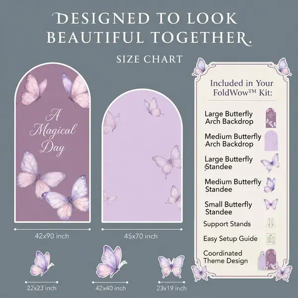 Magical Day Butterfly Backdrop Set 2
