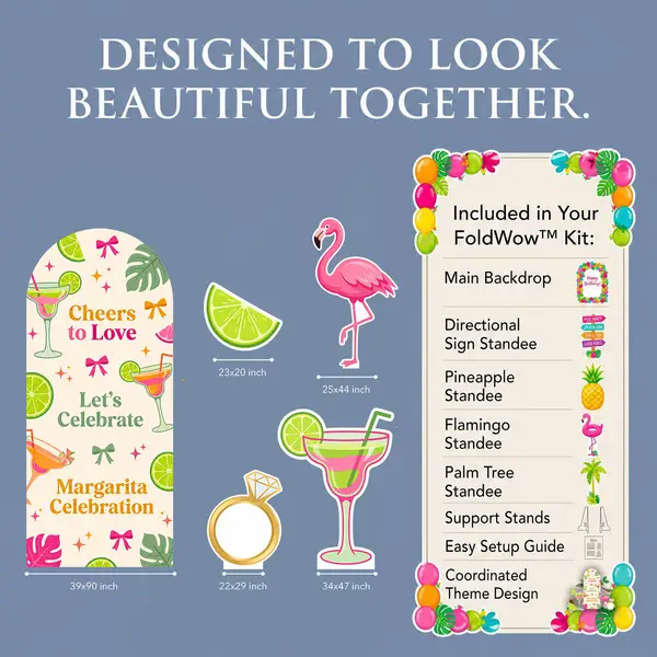 Margarita Celebration Backdrop Set 3