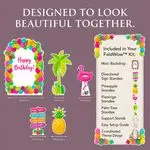 Happy Birthday Pool Party Backdrop Set 2