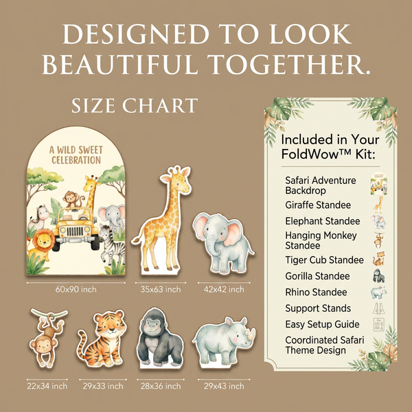 Wild Sweet Celebration Backdrop Set 2