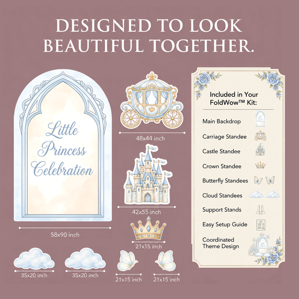 Little Princess Celebration Backdrop Set 2