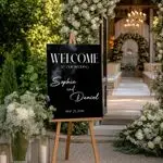 Modern Typography Wedding Sign 5