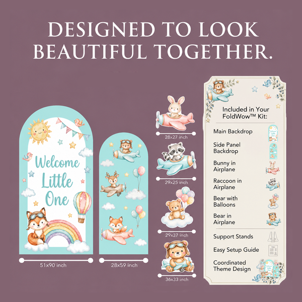 Welcome Little One Backdrop Set 3