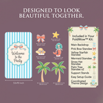 Welcome to the Party Beach Backdrop Set 2