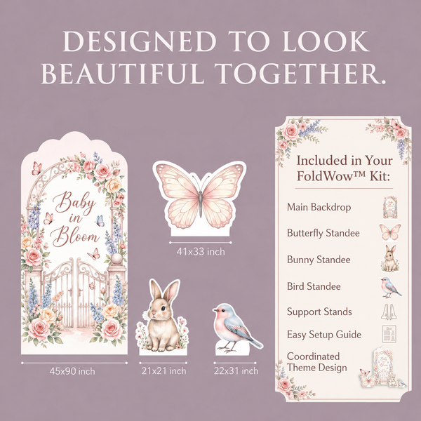 Baby in Bloom Backdrop Set 2
