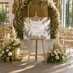 Pampas Boho Wedding Sign 1