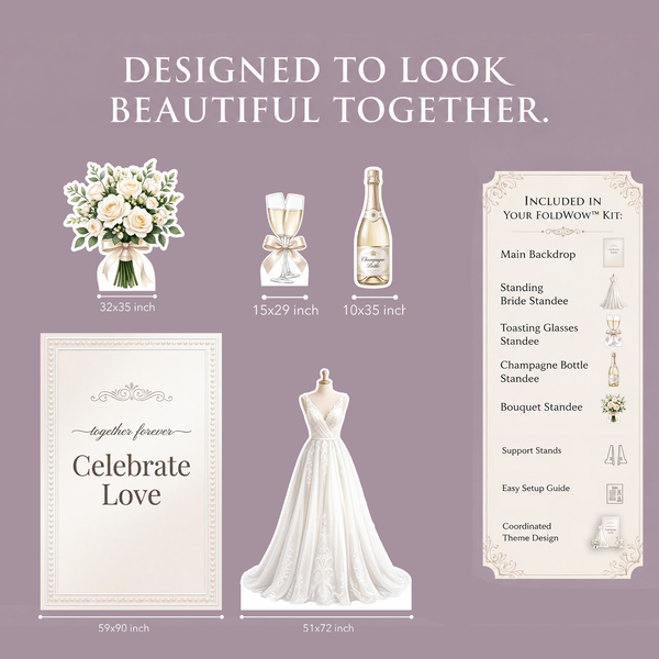 Celebrate Love Wedding Backdrop Set 2