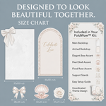 Pearl & Rose Wedding Backdrop Set 2