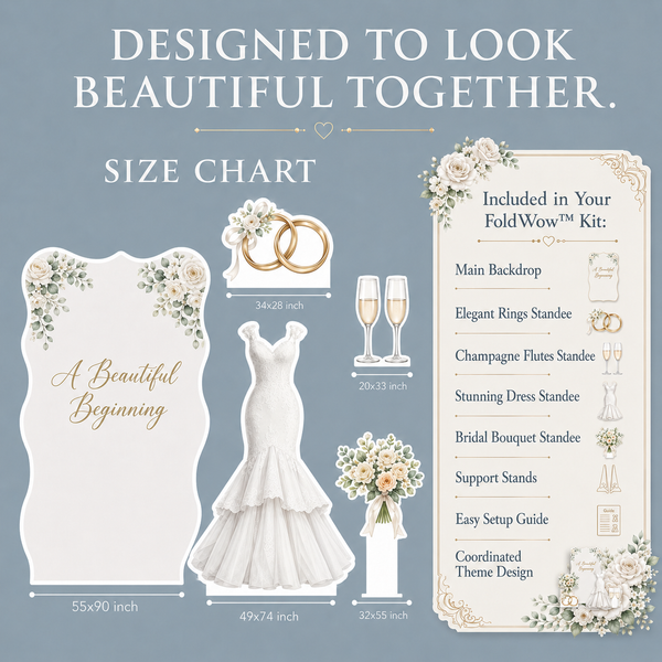 Beautiful Beginning Wedding Backdrop Set 2