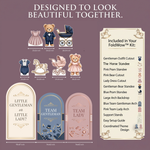 Little Gentleman or Little Lady Gender Reveal Backdrop Set 2