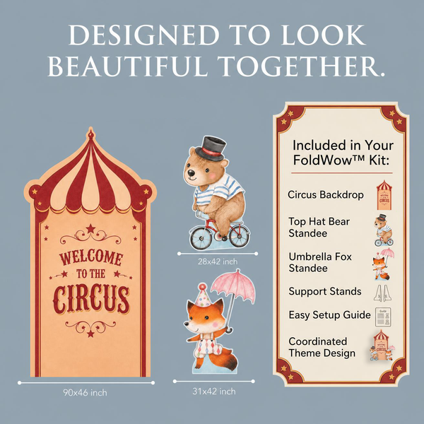 Welcome to the Circus Backdrop Set 3