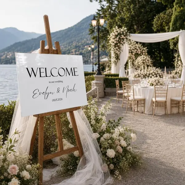 Classic Traditional Wedding Sign 1