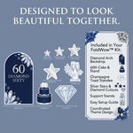 Diamond Sixty 60th Birthday Backdrop Set 3