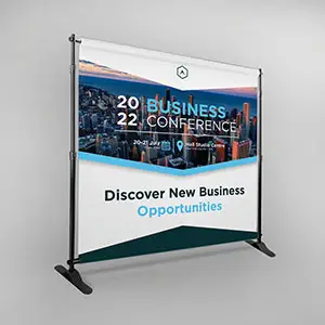 Custom Banner Stand with Printed Backdrop