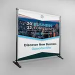 Custom Banner Stand with Printed Backdrop