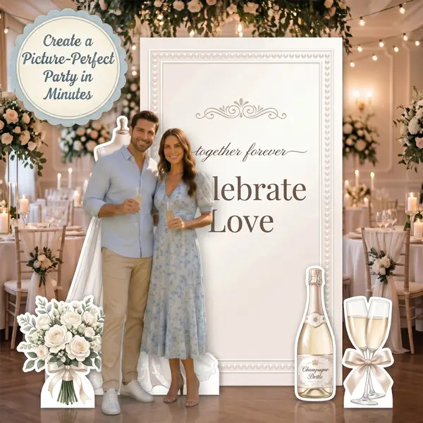 Celebrate Love Wedding Backdrop Set 7
