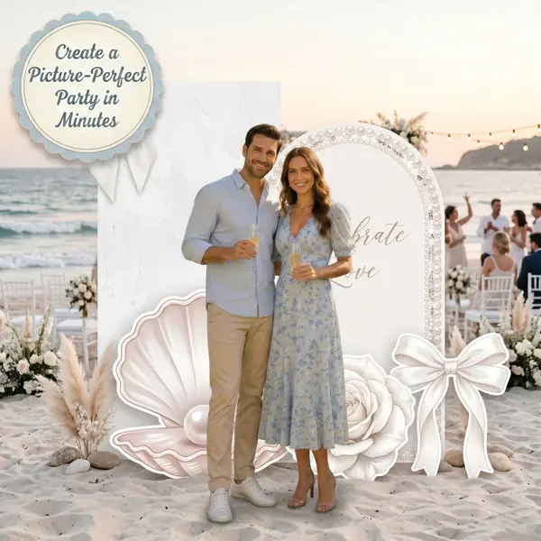 Pearl & Rose Wedding Backdrop Set 7