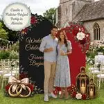 Forever Begins Wedding Backdrop Set 7