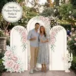 Blush Peony Wedding Backdrop Set 6
