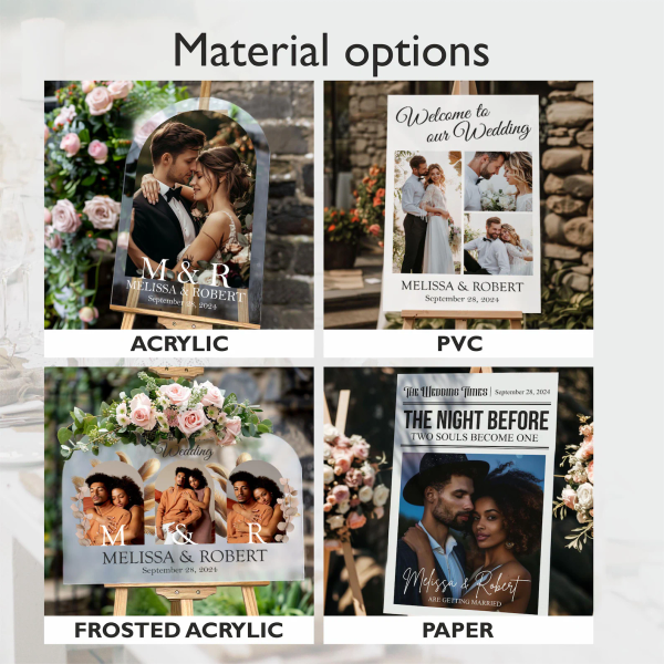 Blush Pink Wedding Welcome Sign 5
