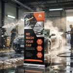 Custom retractable banner for restaurant – pull up banner stand printing service