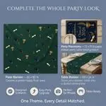 Personalized Navy Green Graduation Backdrop Set 3