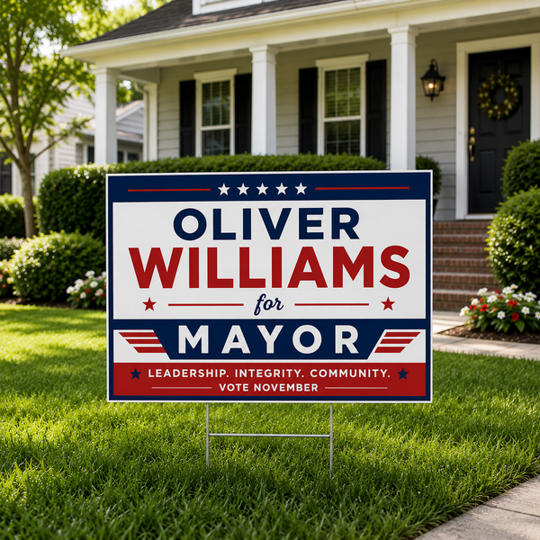 Campaign yard signs