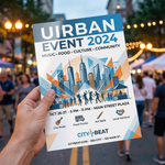 urban event flyer printing for city promotions
