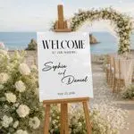 Modern Typography Wedding Sign 1