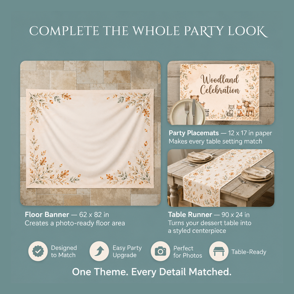 Woodland Celebration Backdrop Set 3