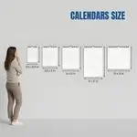 Wire-o spiral bound calendar top binding design for wall display