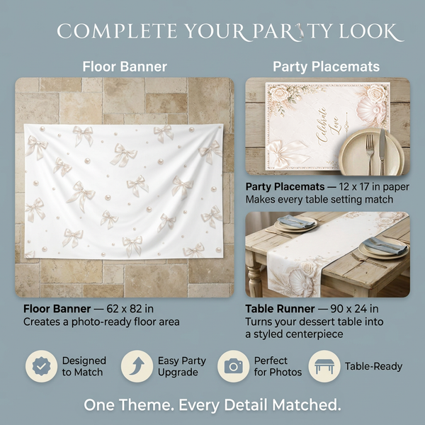 Pearl & Rose Wedding Backdrop Set 3