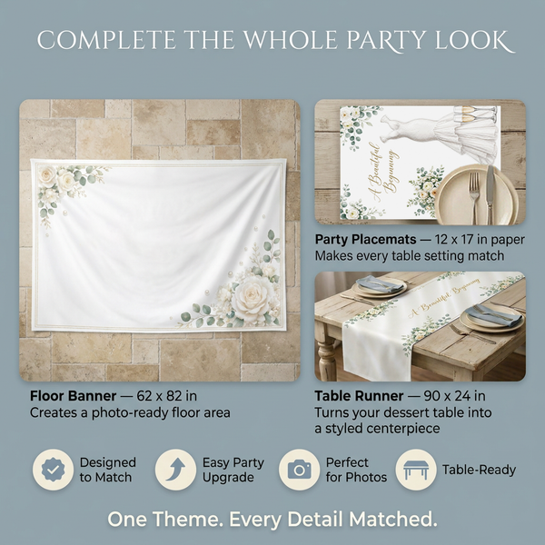 Beautiful Beginning Wedding Backdrop Set 3