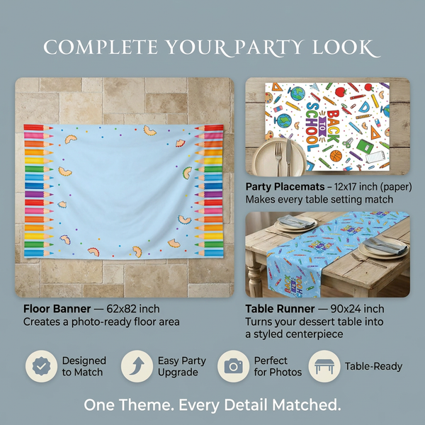 Back to School Backdrop Set 3