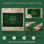 Legendary Eighty 80th Birthday Backdrop Set 3