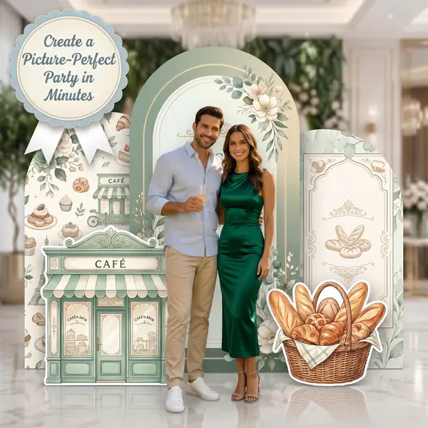 Parisian Morning Backdrop Set 6
