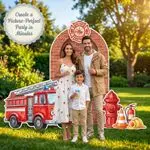 Fire Dept Birthday Backdrop Set 8