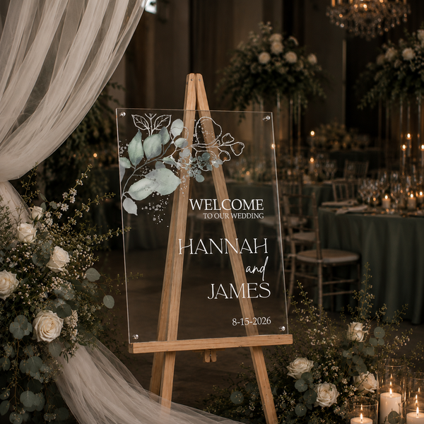 Sage Green Wedding Welcome Sign 3