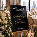 Black & Gold Luxury Wedding Sign 4