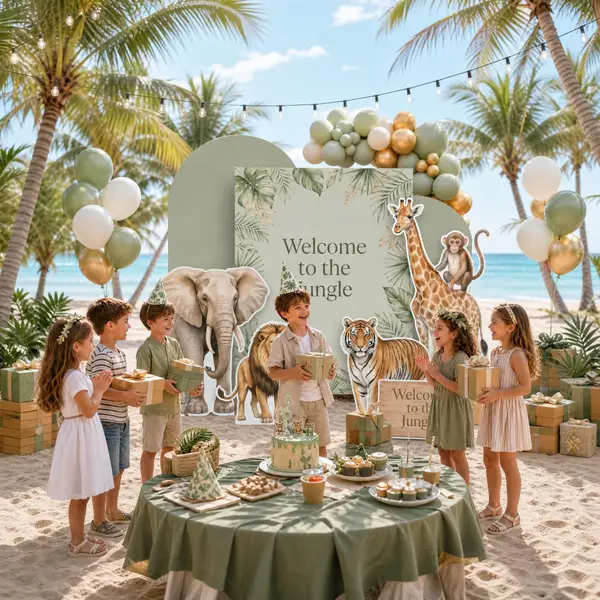 Welcome to the Jungle Backdrop Set 8