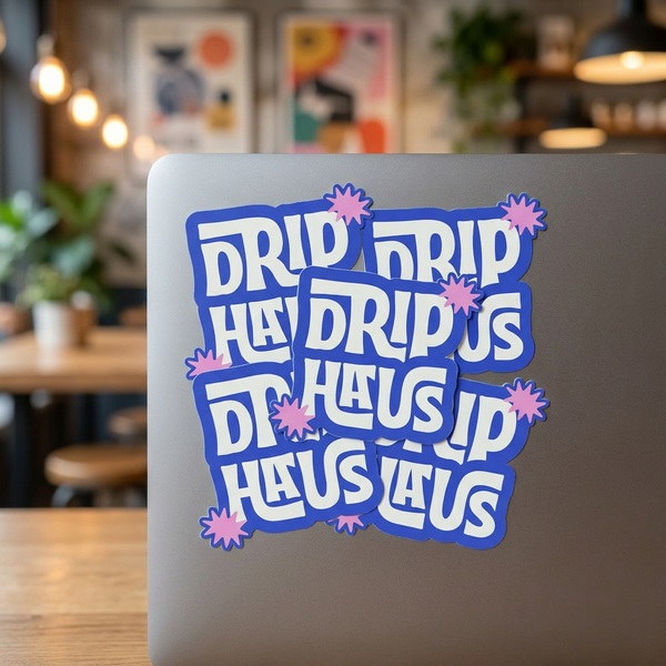 custom vinyl text stickers, die-cut lettering decals, matte finish branding stickers for business USA