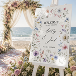 Wildflower Wedding Welcome Sign 4