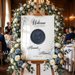 Wax Seal Monogram Wedding Sign 3
