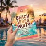 Beach Party Club Flyers – Custom Printing