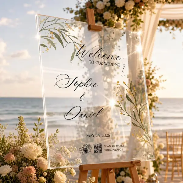 QR Code Wedding Welcome Sign 2