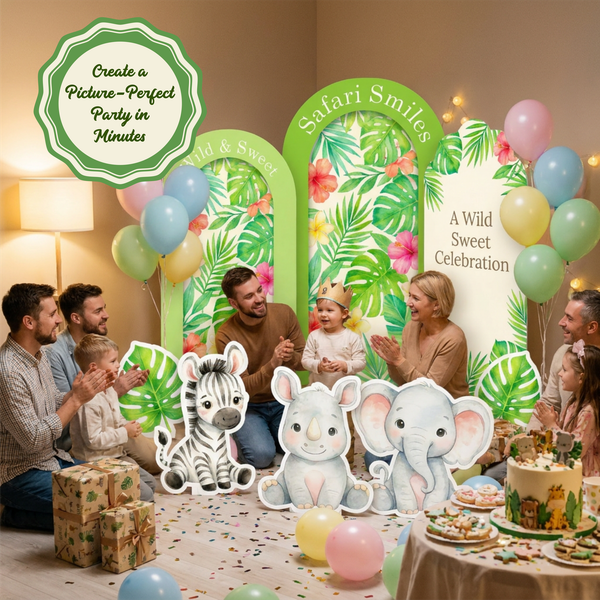 Safari Smiles Backdrop Set 5