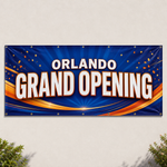 4 × 2 ft Orlando Grand Opening vinyl banner – 13 oz with grommets