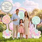 Candyland Rainbow Backdrop Set 7