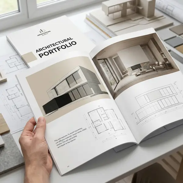 Perfect Bound Booklet Open Pages Premium Print