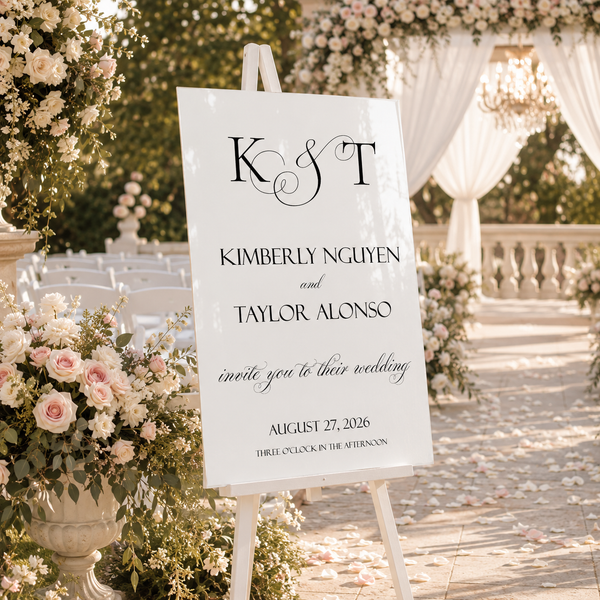 Classic Traditional Wedding Sign 3